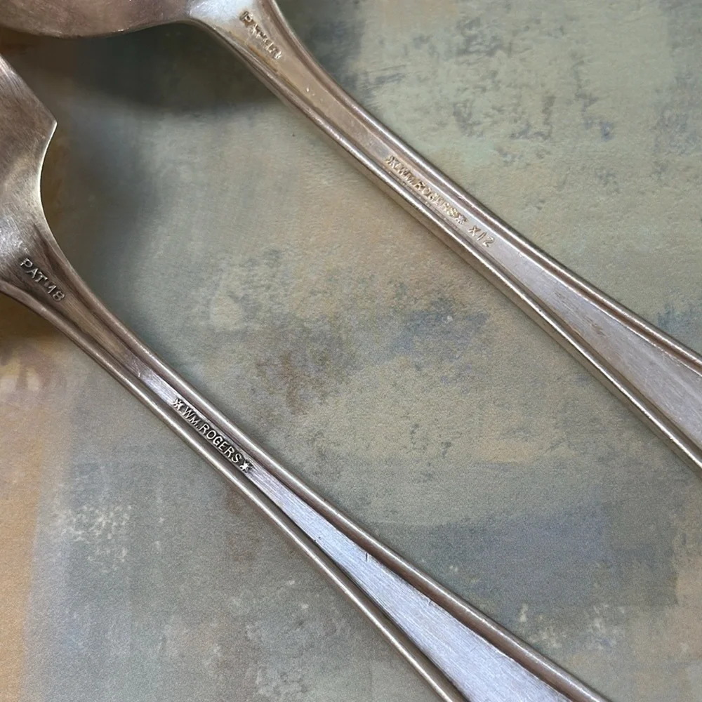 Wm. Rogers Elegant Silver Fork and Spoon Set